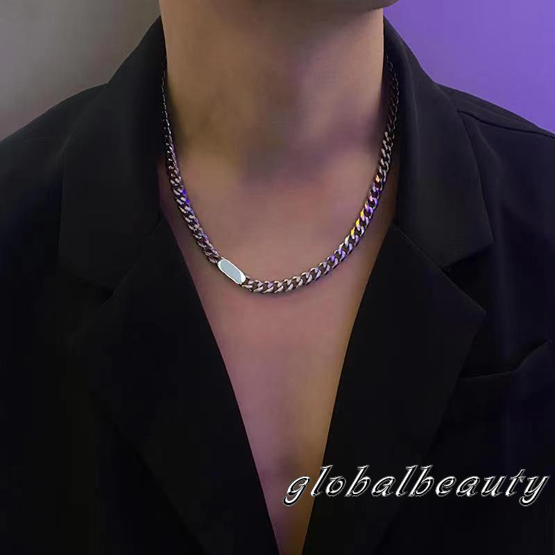 Vòng cổ Thép Titan Phong Cách Hip Hop Có Thể Điều Chỉnh Cho Nam Và Nữ