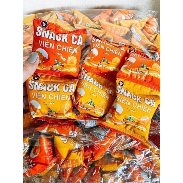 Snack Cá Viên Chiên, Món Ăn Vặt Siêu Hấp Dẫn, Bịch 60 Gói