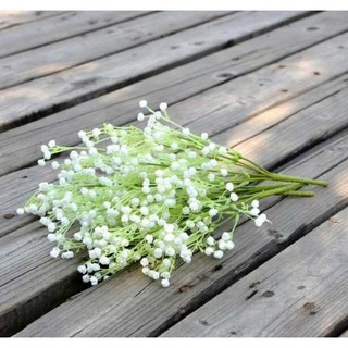 Cành hoa baby nhí trang trí- Chất liệu nhựa bền đẹp- Hoa giả