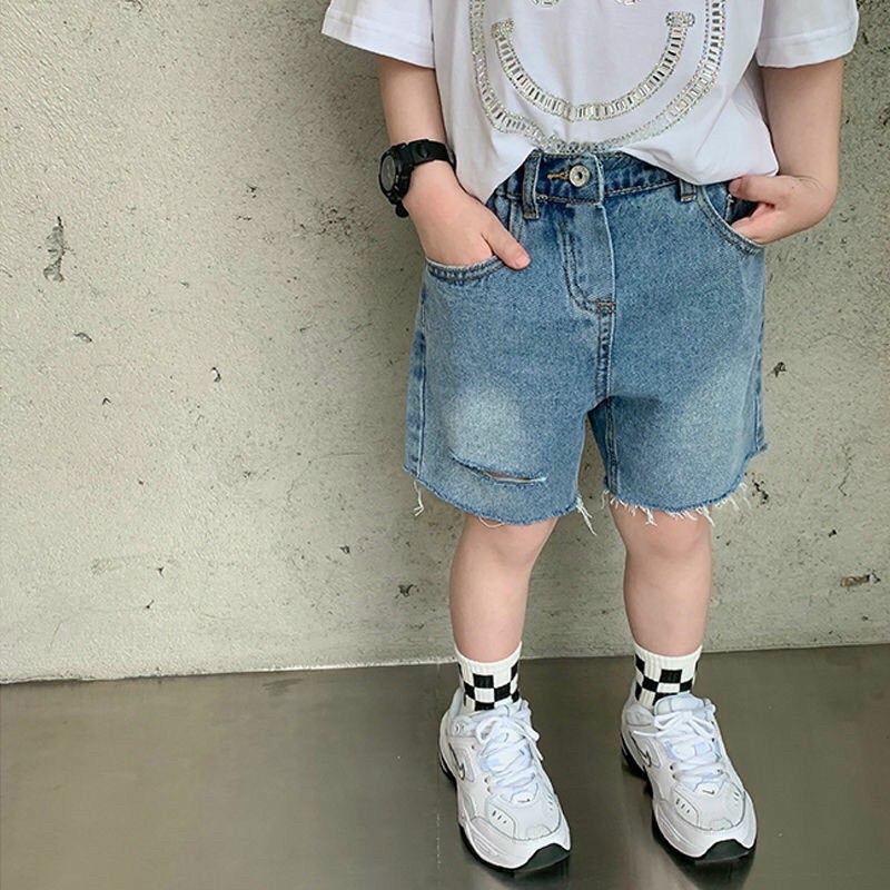 ⭐️QUẦN LỬNG JEANS RÁCH NHẸ CHO BÉ ĐI HỌC, ĐI CHƠI