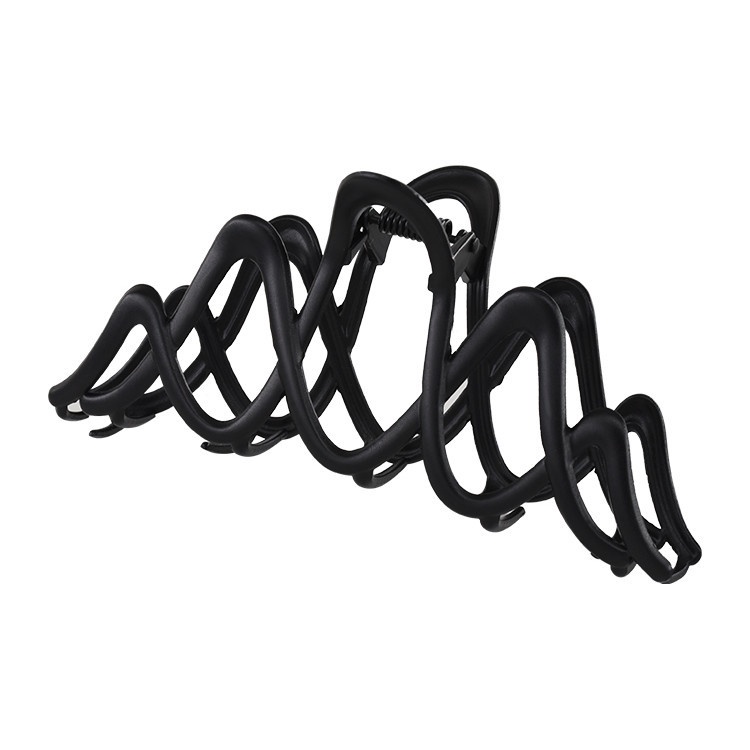 Kẹp Tóc Kim Loại Họa Tiết Gợn Sóng Đơn Giản Cao Cấp Phong Cách Hàn Quốc