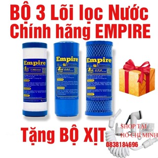 Bộ 3 Lõi Lọc Nước 123 Cao Cấp Empire, Dùng cho tất các các loại máy lọc nước gia đình( SALE : CÓ TẶNG QUÀ )