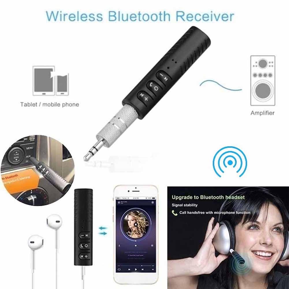 Thiết Bị Nhận Tín Hiệu Bluetooth Không Dây 3.5mm Cho Loa Xe Ô Tô