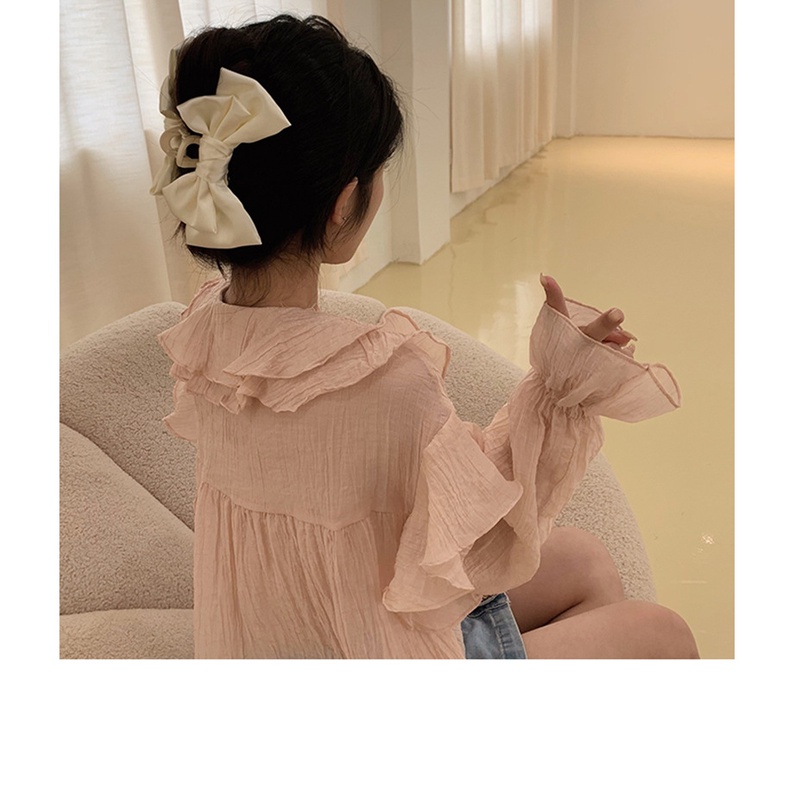 Kẹp tóc MISS FANCY phối nơ đen 14cm thời trang phong cách cho nữ