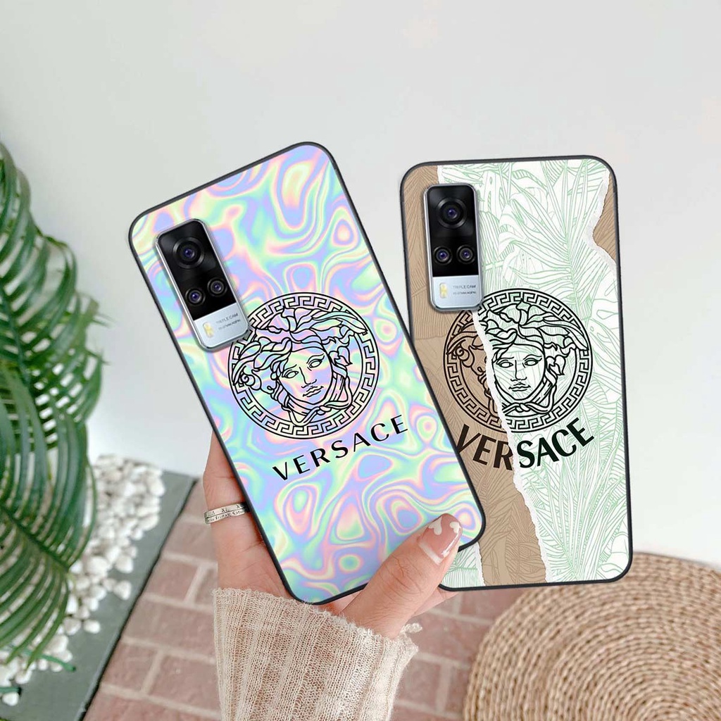 Ốp lưng Vivo Y51 2020 hình caro, thời trang hàng hiệu cao cấp, vỏ ốp rẻ đẹp