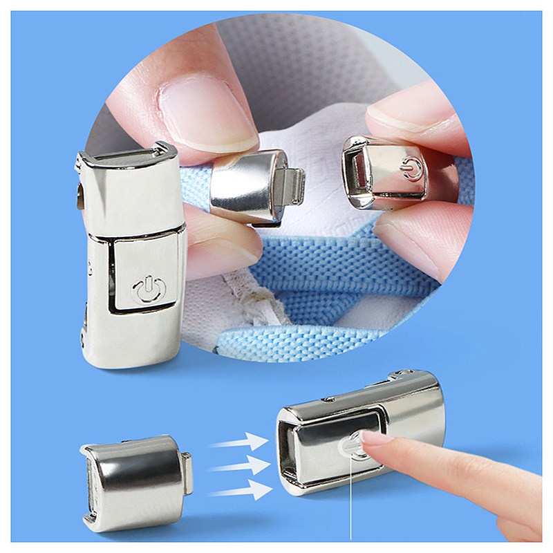 1 Cặp Dây Buộc Giày Co Giãn Không Cần Khóa 8MM