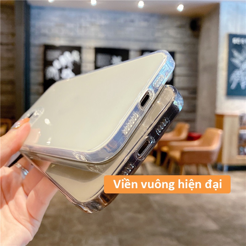 Ốp Lưng Iphone trong suốt Viền Vuông cho IP 6 6s 7 8 Plus SE X XS XS Max 11 12 13 14 Plus Pro Max | BigBuy360 - bigbuy360.vn