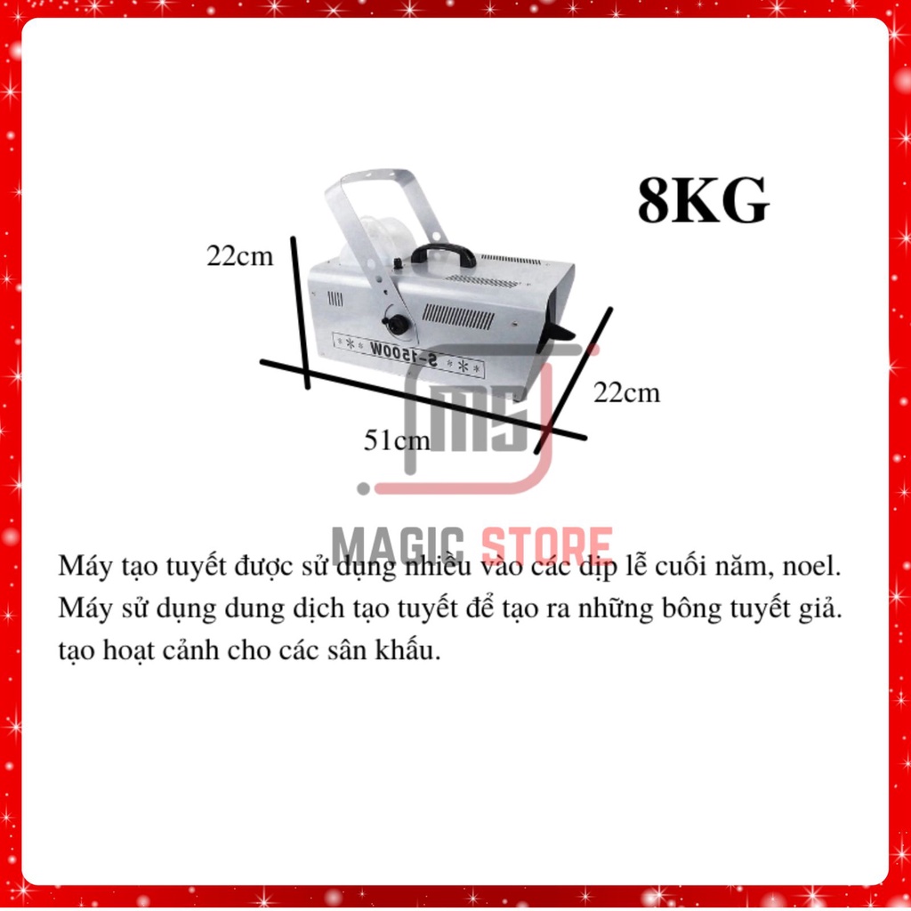 Máy phun tuyết 1500w mùa noel giá rẻ