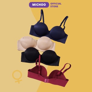 Áo Lót Đệm Dày 3cm MICHOO Siêu Nâng Đẩy Chất Su Mềm Mại
