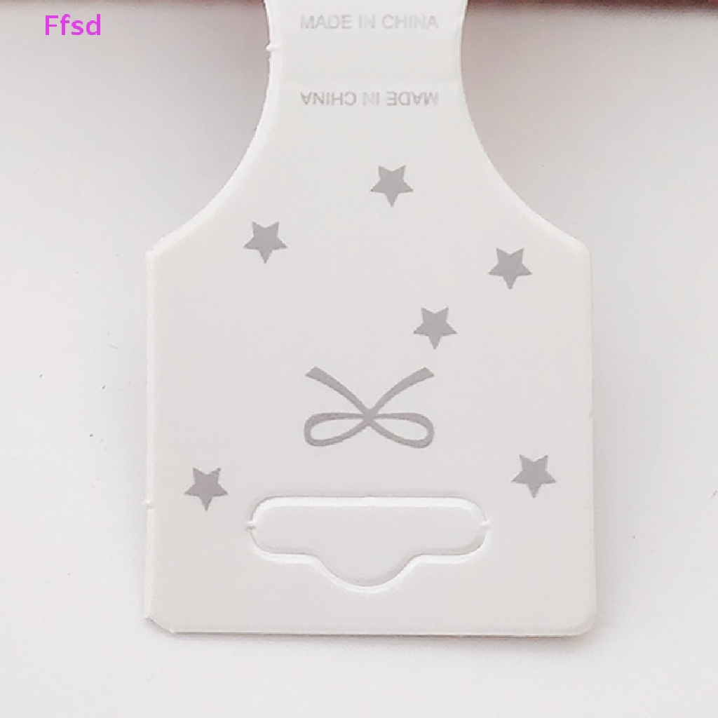 Bộ 50 Thẻ Treo Trưng Bày Kẹp Tóc / Dây Buộc Tóc Hình Ngôi Sao / Nơ Thủ Công DIY