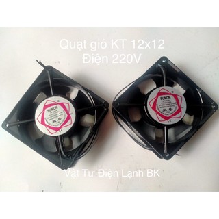 Quạt thông gió loại vuông chuyên dùng cho tủ lạnh, tủ mát (KT 12x12)