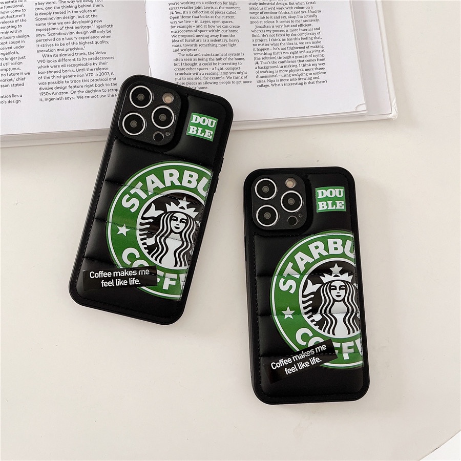 Ốp Điện Thoại Cotton Họa Tiết Puffer Cho iphone 14 Pro Max / 14 Plus / 13 Pro Max 12 Pro 11 Pro Max X XS XR
