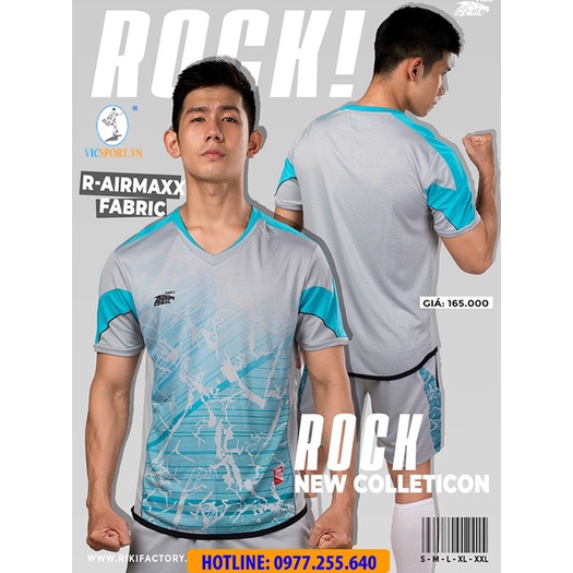 Quần Áo Thương Hiệu RIKI ROCK Chất Lượng Cao Cấp, Áo Đá Bóng Không Logo - Vicsport