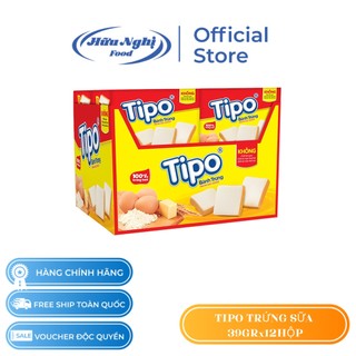 Combo 12 hộp Bánh Trứng TIPO Kem Sữa 39G