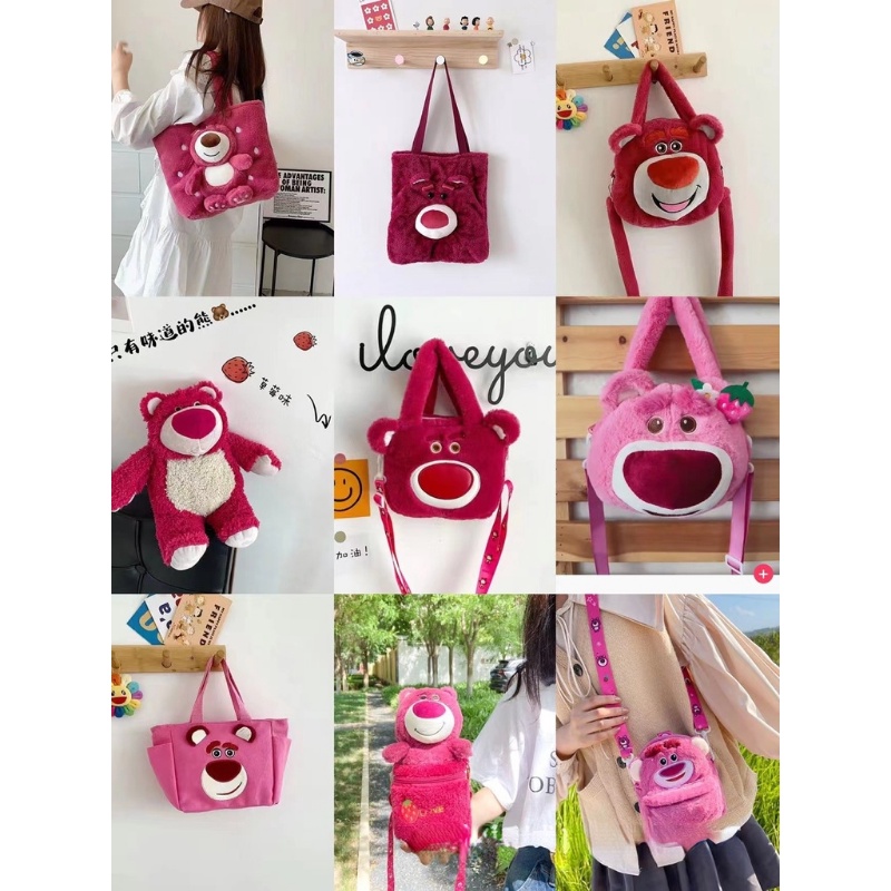 Túi Đeo Chéo Hình Gấu Bông Hoạt Hình Phong Cách Phương Tây Cho Nữ túi đeo chéo hình gấu