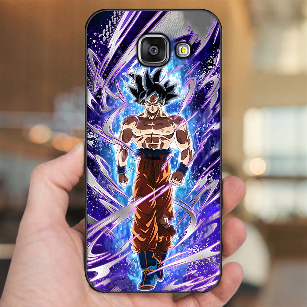 Ốp lưng Samsung A3 2016, A5 2016, A7 2016 viền đen in hình Son Goku Dragon Ball Super Saiyan