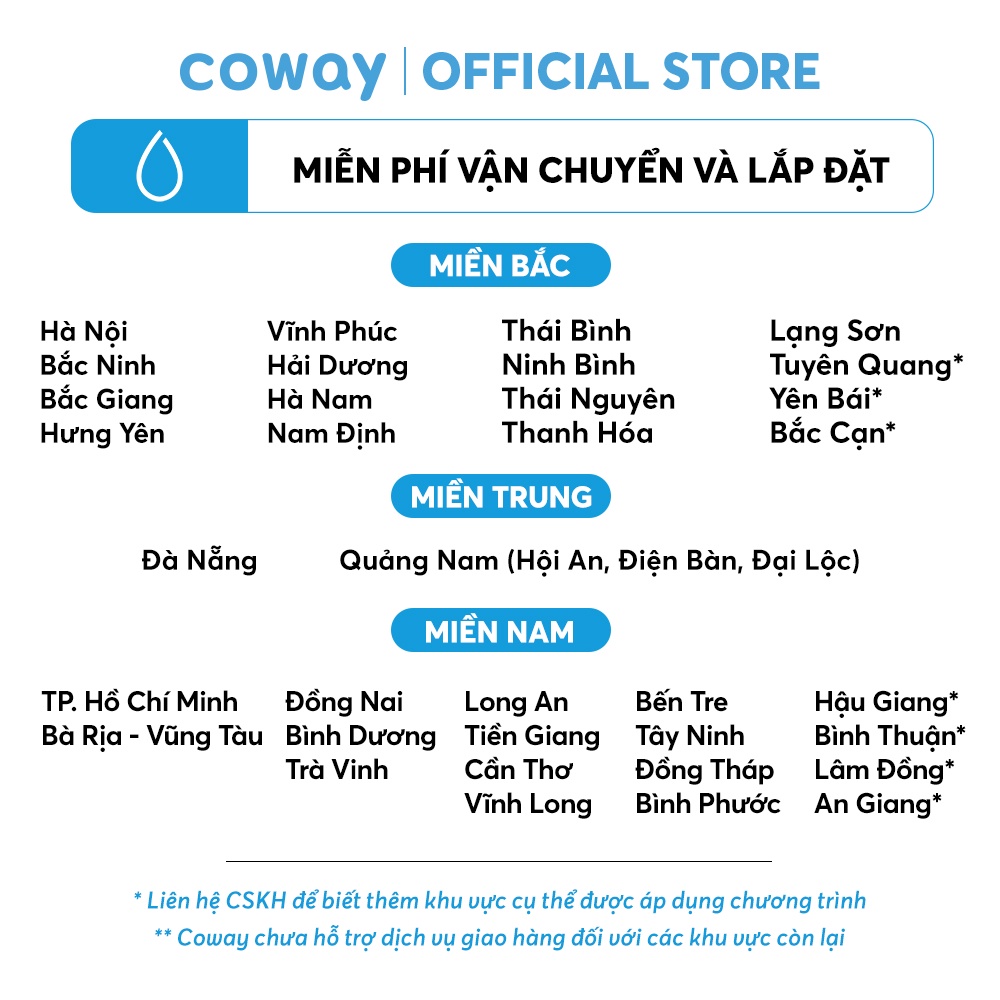 [Mã ELBAU5 giảm 5% đơn 300K] Máy lọc nước Coway Nadi P-300L