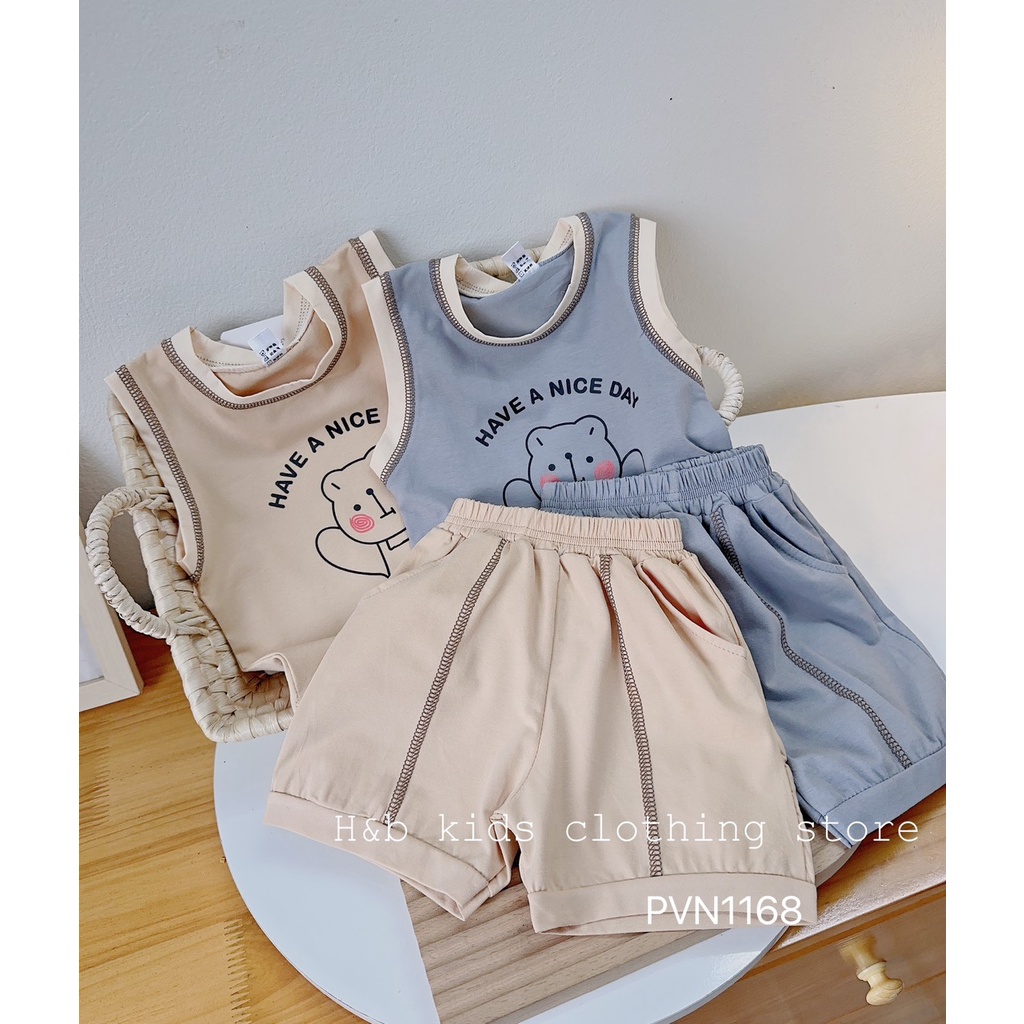 Bộ gấu HAVE A NICE DAY bé trai