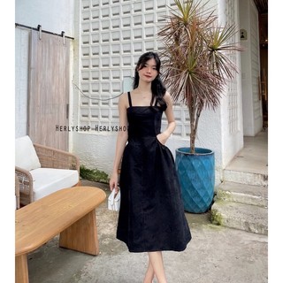 ĐẦM 2 DÂY MIDI 2 TÚI HÔNG( size S)