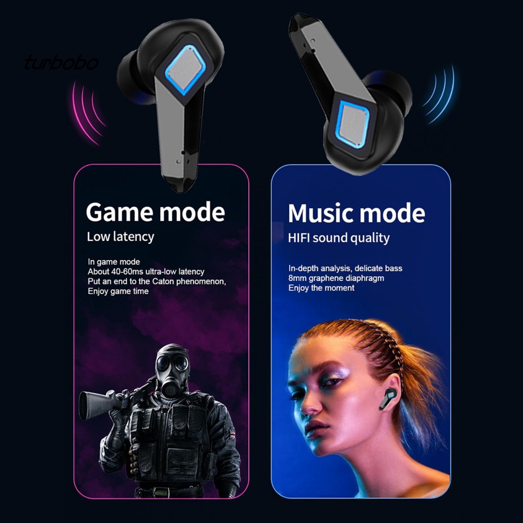 Tai Nghe Nhét Tai Bluetooth Không Dây Điều Khiển Cảm Ứng Đèn LED Khi Chơi Game Esports K68