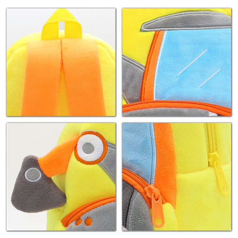 Bololo Ba Lô Đi Học Bằng Lông Nhung Dễ Thương Xinh Xắn Dành Cho Bé 2-4 Tuổi