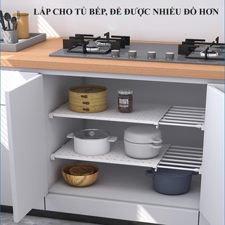 [Bản Rộng 42 CM] Kệ Chia Ngăn Tủ Quần Áo Thông Minh>>Thay Đổi Được Chiều Dài 46-75cm>>Không Cần Khoan