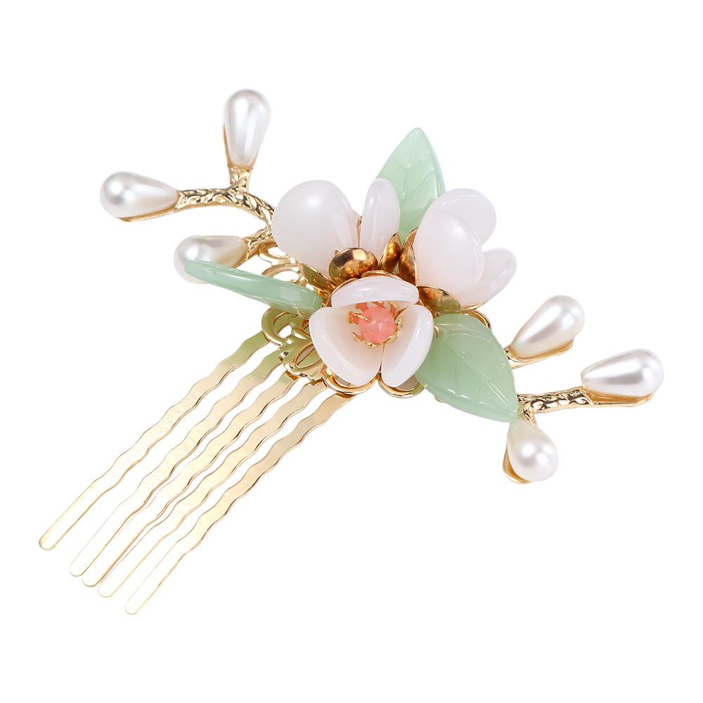 FORBETTER Trâm Cài Tóc Hình Hoa Phong Cách Trung Quốc Cổ Điển Cho Nữ