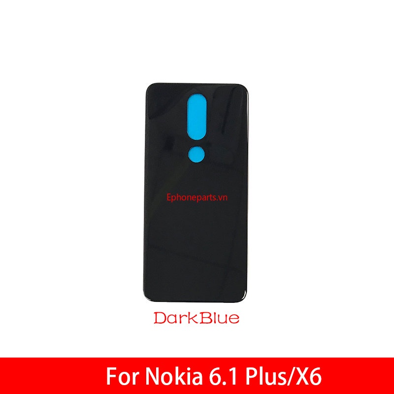 1 Nắp Lưng Điện Thoại Bằng Kính Thay Thế Chuyên Dụng Cho Nokia X6 / 6.1 Plus TA-1099 / 1103