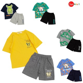 Đồ bộ bé trai size 1-7 tuổi, đồ bộ trẻ em chất thun cotton, size 1-7 tuổi, có nhiều màu - sunkids1