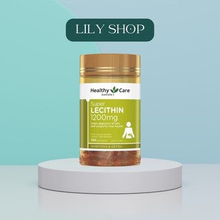 Mầm Đậu Nành Healthy Care Super Lecithin [tăng kích vòng 1] 180 Viên [Úc]