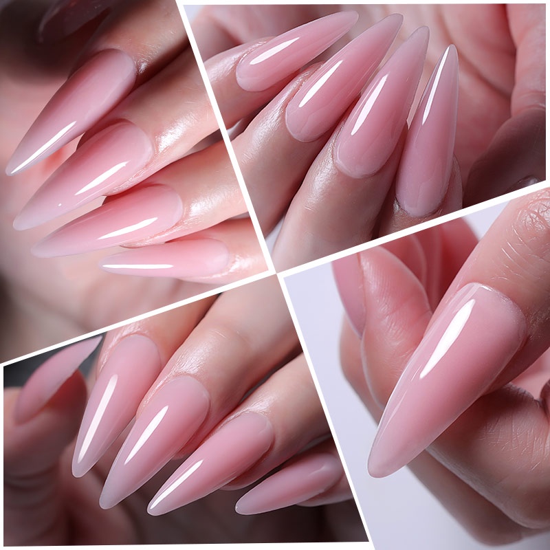 Sơn Móng Tay BORN PRETTY 10 / 15ml Màu Hồng Lấp Lánh Dùng Nối Dài Móng