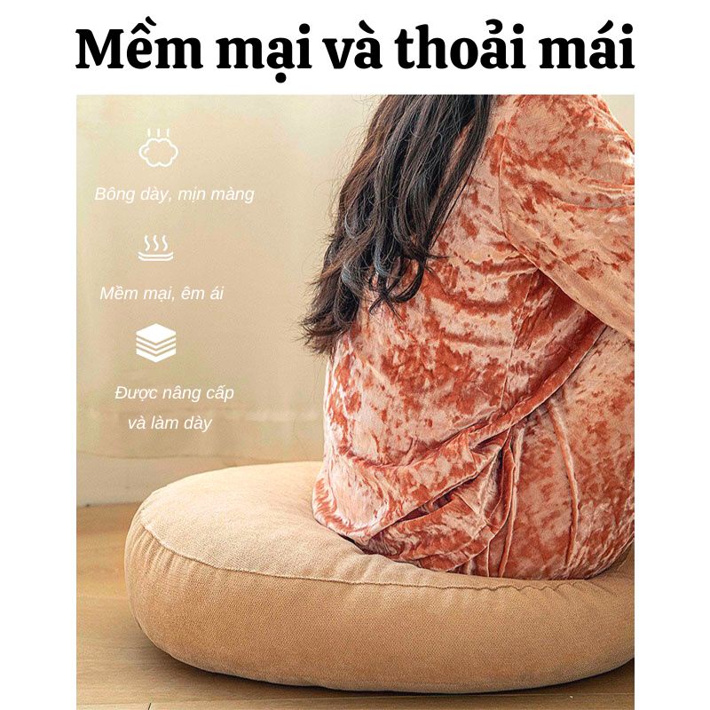 Nệm Ngồi Hình Tròn Mado Trang Trí Decor Phòng Nhiều Màu Sắc