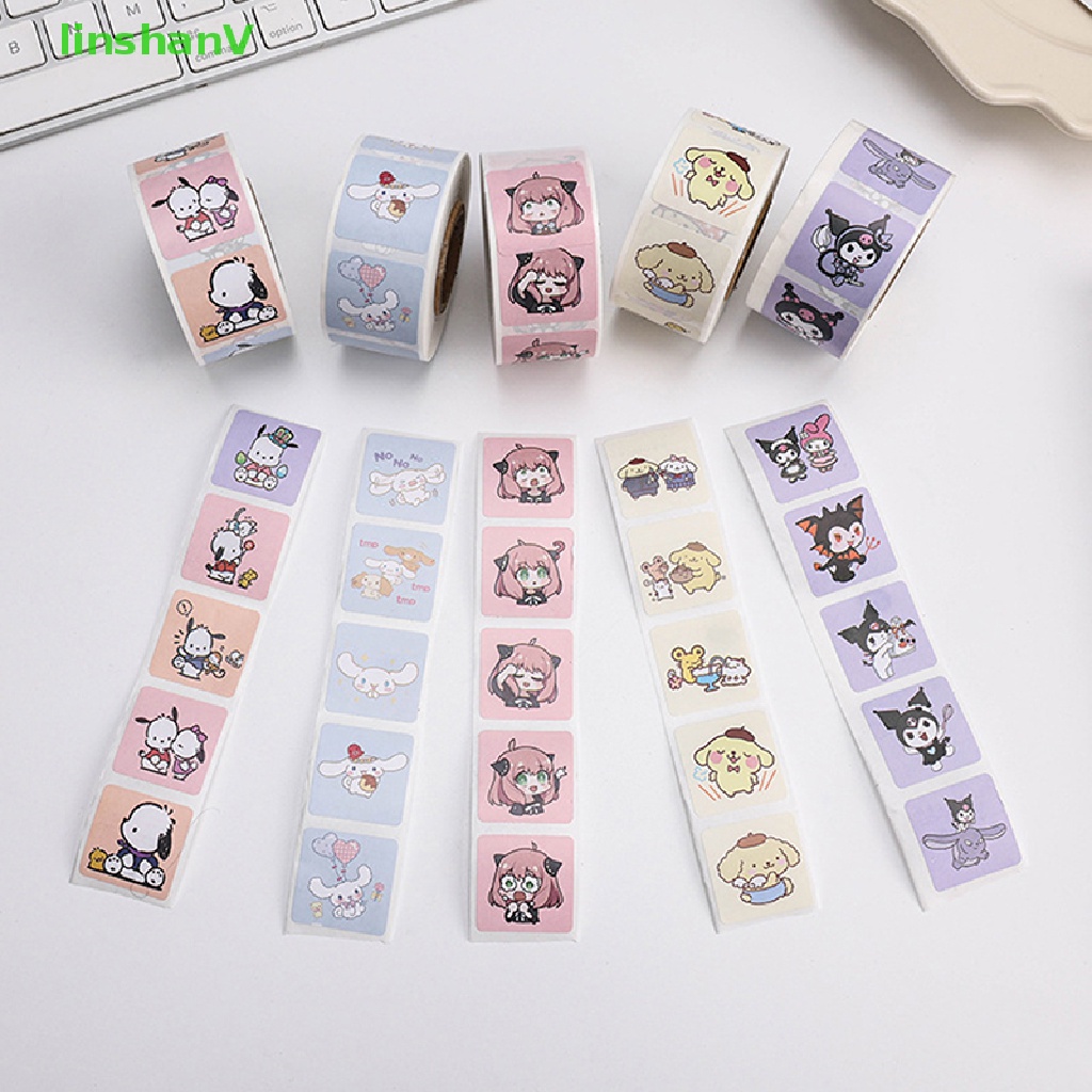 Cuộn 500 Miếng Băng Dính Hoạt Hình Cún Sanrio ers Kuromipacha Dễ Thương