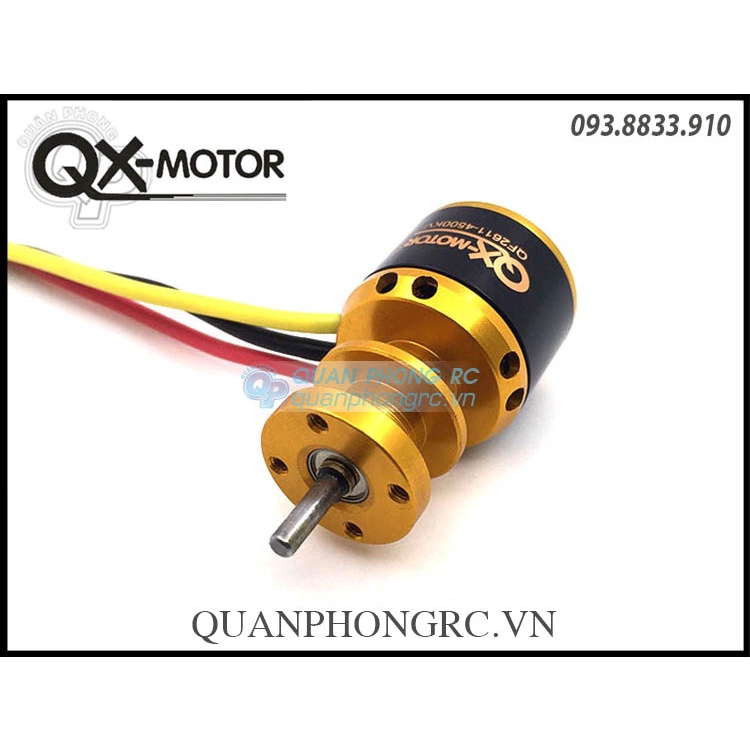 QX-MOTOR Ducted Fan 64mm EDF 5 Blades QF2611 4500KV Brushless Motor 3S