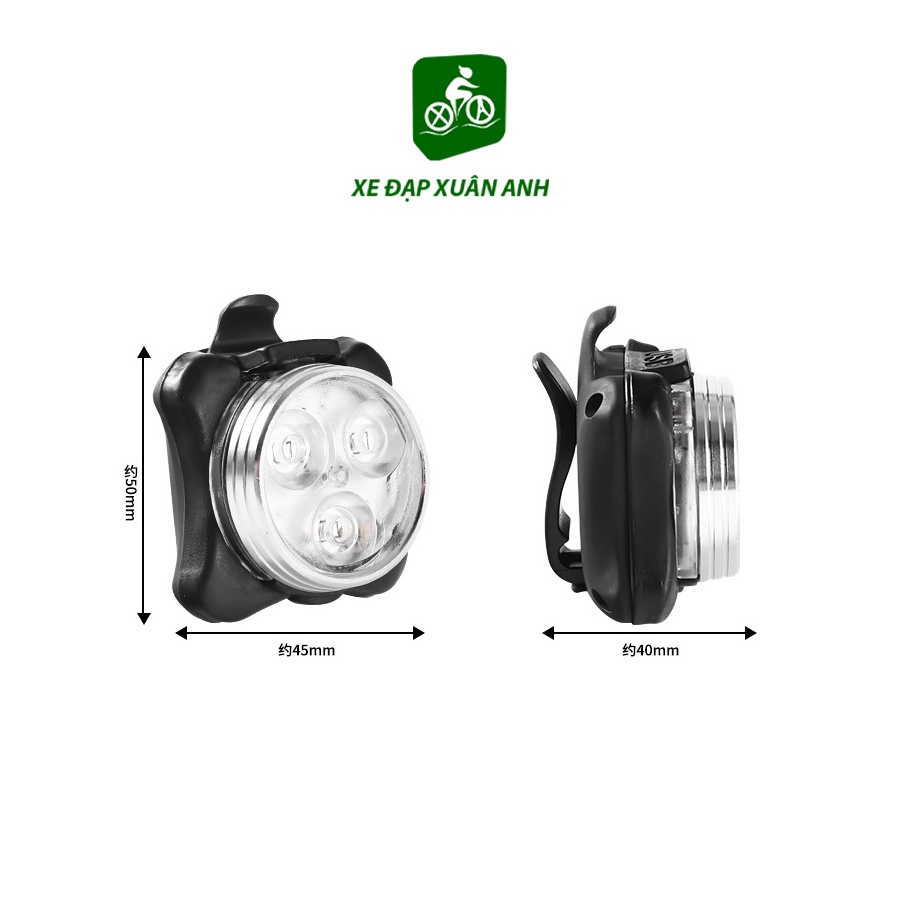 Đèn LED Pha Siêu Sáng Gắn Xe Đạp Sạc USB Chống Nước