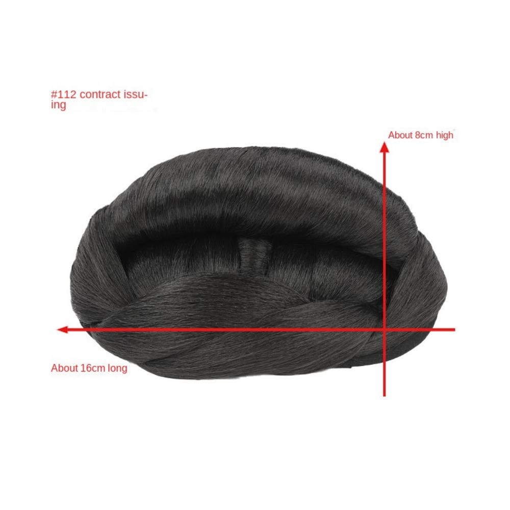 ANEMONE Tóc Giả Bện Bằng Sợi Tổng Hợp Mềm Mại Màu Đen Phong Cách Hanfu Cổ Điển Dùng Làm Đạo Cụ Chụp Ảnh Hóa Trang