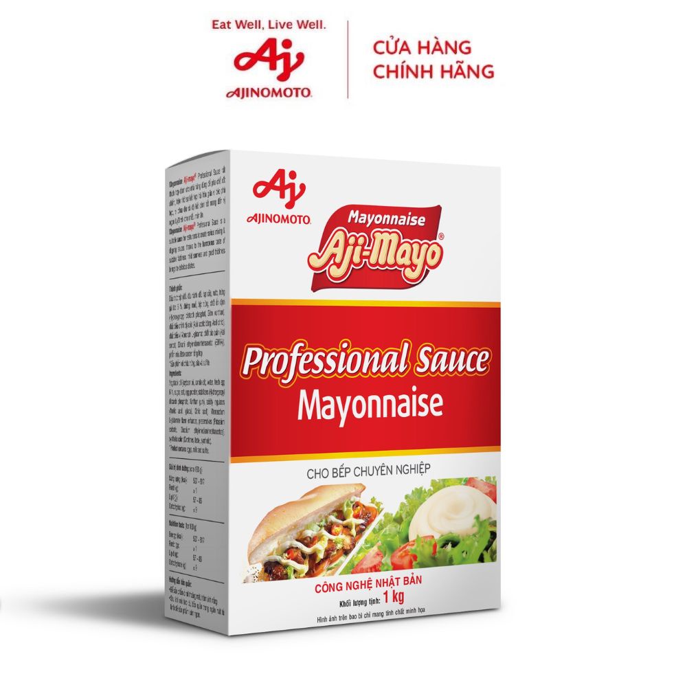 Xốt Mayonnaise Aji-mayo® Professional Sauce 1kg/Hộp