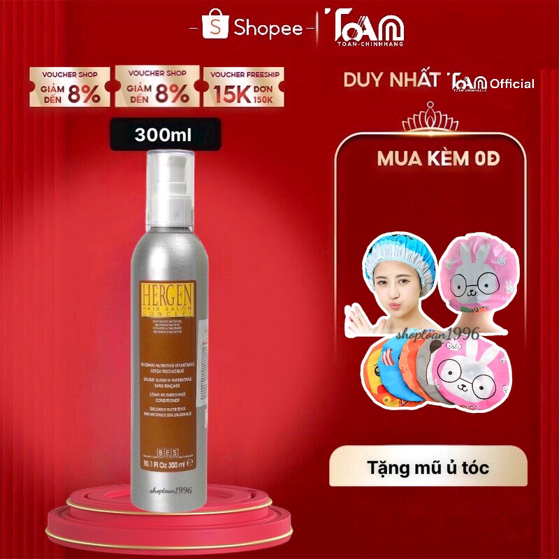 Xả Khô Nuôi Dưỡng Tóc Trẻ Ngọn BES HERGEN 300ML- Chính Hãng
