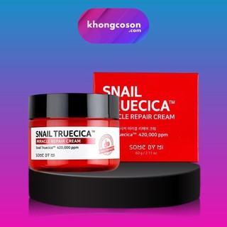 Kem Dưỡng Some By Mi Phục Hồi Dưỡng Ẩm Giúp Da Săn Chắc Đàn Hồi Snail Truecica Miracle Repair Cream 60g - Khongcoson