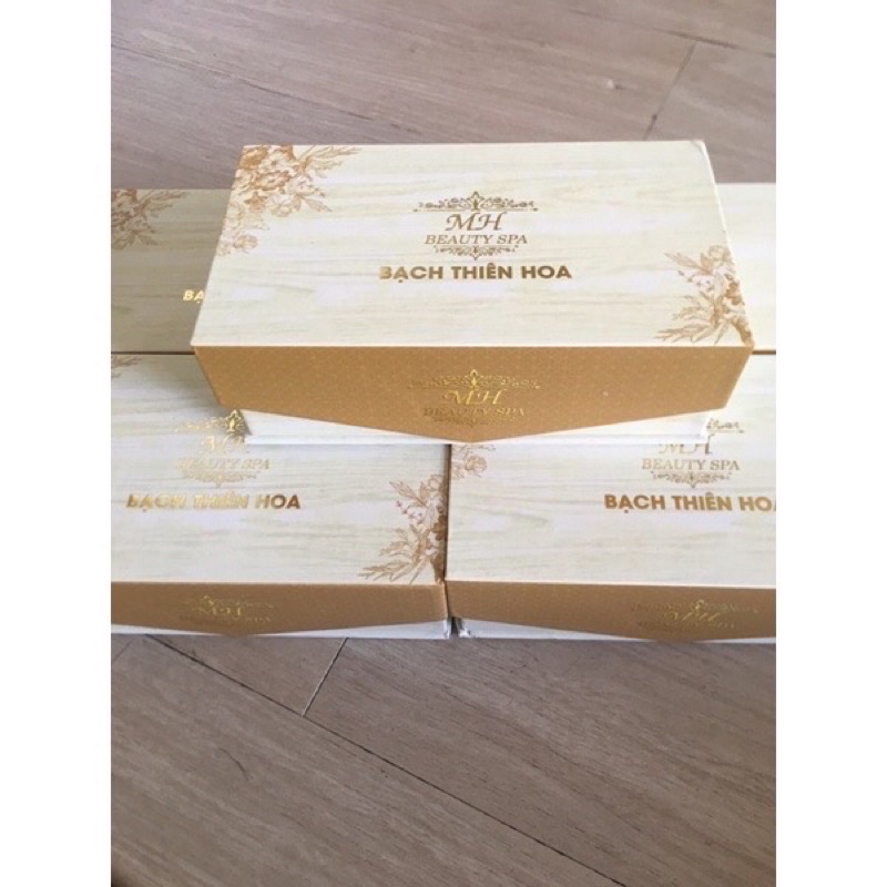 Bộ kem dưỡng trắng Đông Y  Bạch Thiên Hoa sạch mụn mờ tan nám MH cao cấp chính hãng