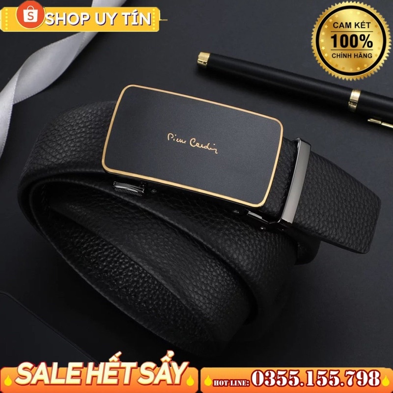 thắt lưng pierre cardin mặt hợp kim 37