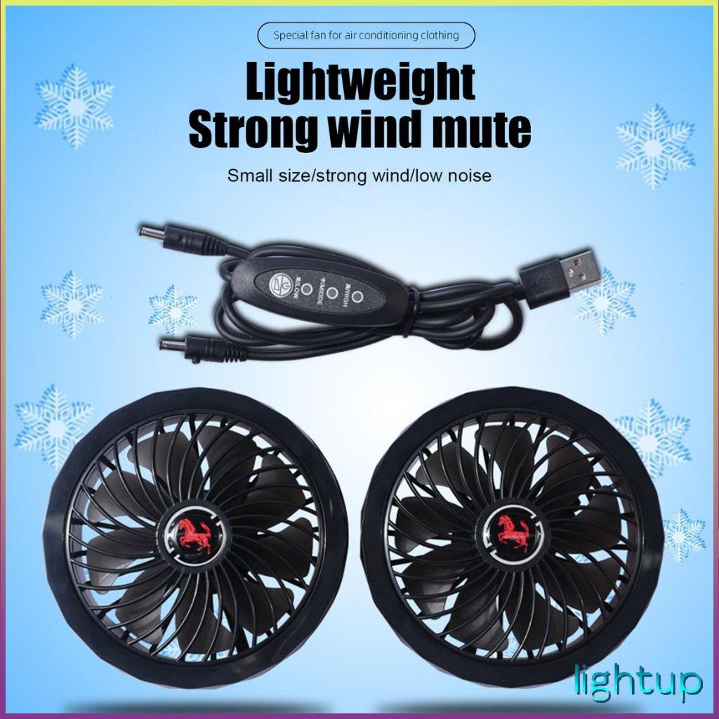 Quạt Điều Hòa Nam Ngoài Trời Áo Khoác Mùa Hè Điện Usb Có Cáp 5V