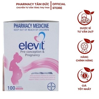 Vitamin tổng hợp bà bầu Elevit 100v - Nhà thuốc Tâm Đức