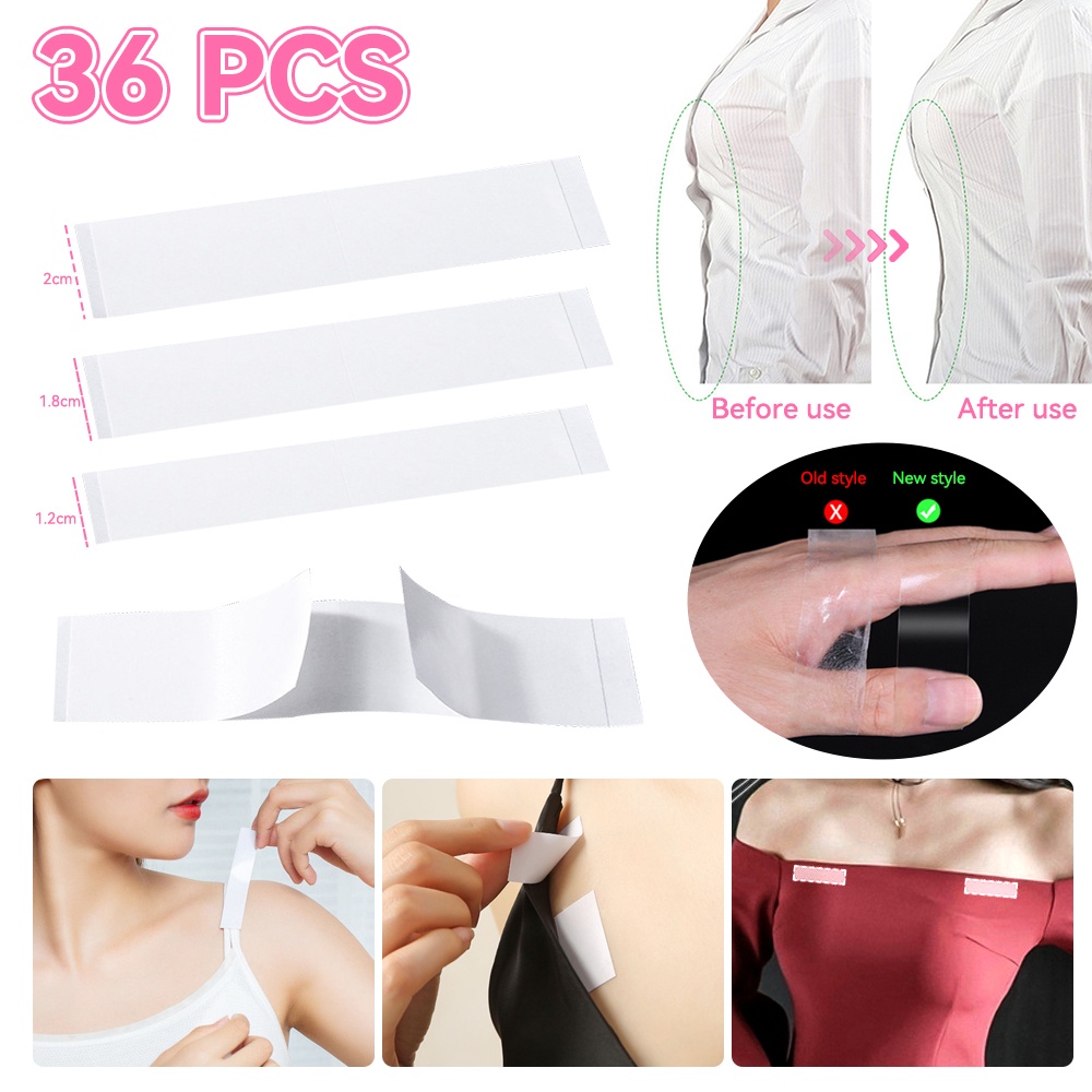 Set 36 Miếng Dán Cố Định Quần Áo Trong Suốt Tiện Dụng dreamdiary