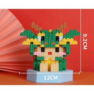 Lego 12 con giáp mini đồ chơi mô hình lắp ráp 3D