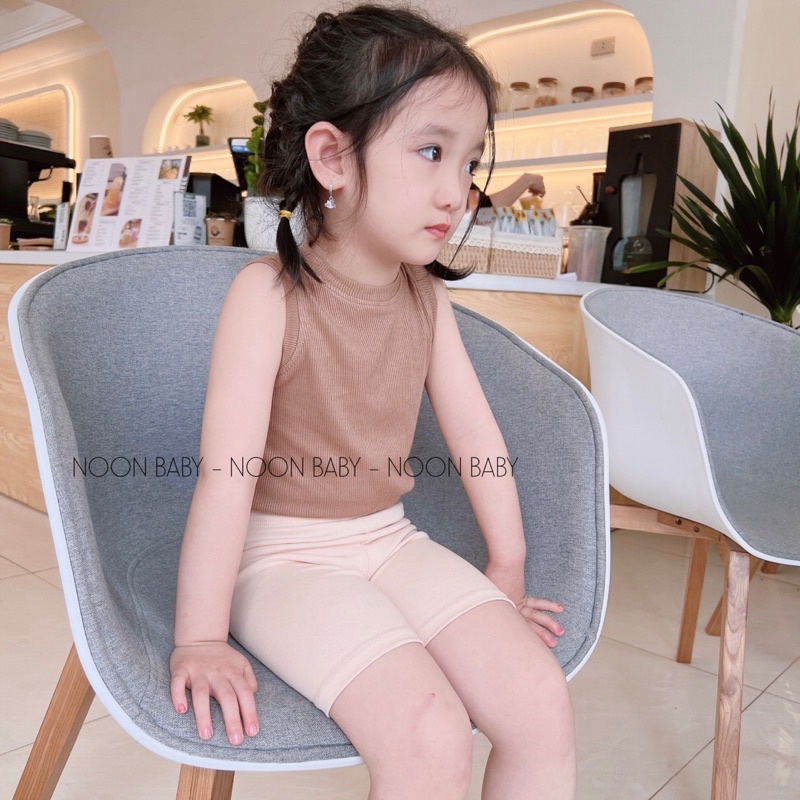 Quần leggings Đùi cho bé gái chất bozip Cotton co dãn 4 chiều