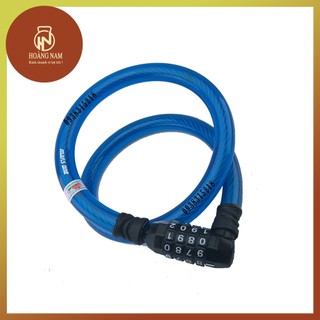 Dây Khóa Xe Đạp Xe Máy 4 Số  MARS ONE TAIWAN 76 cm Cáp 0.5mm Bao PVC 8mm( xe đạp, xe máy , xe đạp điện )