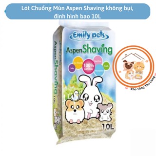 Lót chuồng thú cưng mùn cưa Aspen Shaving cho hamster mini,hamster,thỏ,bọ,chinchilla,nhím,trăn rắnsnake an toàn, gói 10L