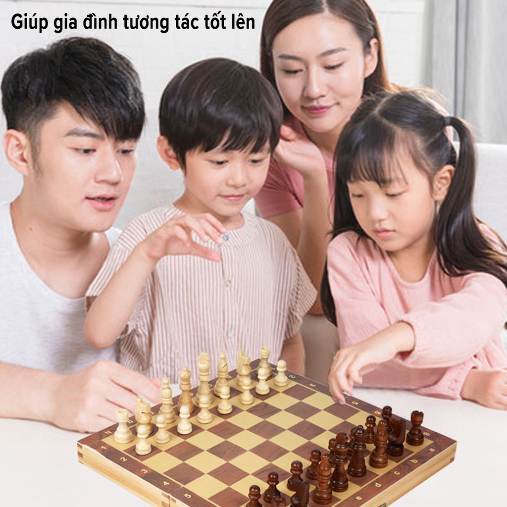 [Siêu Đại 39cm] Cờ Vua Gỗ Nam Châm Cỡ Siêu To 39*39*2.5cm Gỗ Tự Nhiên An Toàn Cao Cấp Chính Hãng Amalife