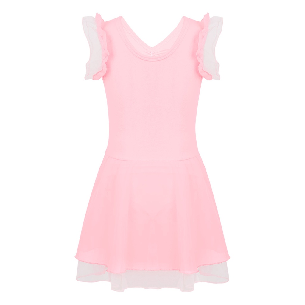 Váy khiêu vũ múa ba lê Tutu cho bé gái Leotard Trang phục lạ mắt SZ 2-12